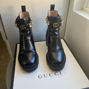 Gucci Leather Boot with Belt